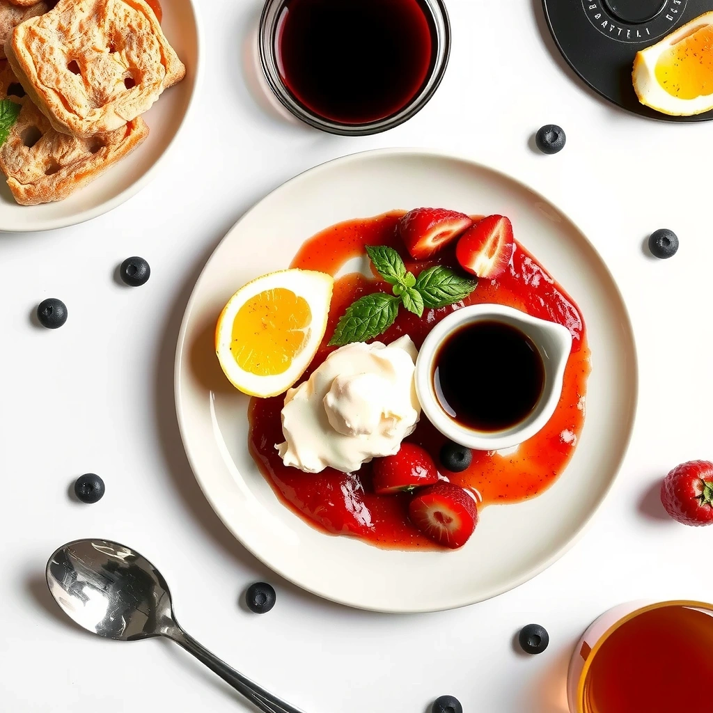 Frühstück mit Haferflocken und Beeren
